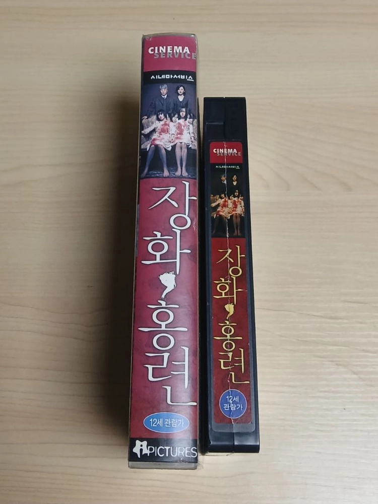 한국 공포영화 명작 김지운 감독 임수정 문근영 김갑수 염정아 주연 장화 홍련 비디오 테이프 이미지