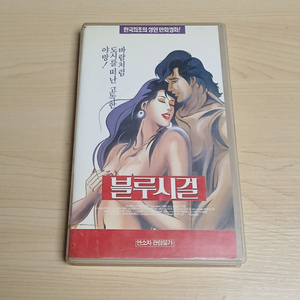 한국 최초 어덜드 액션 만화 애니메이션 최민수 김혜수 성우더빙 블루시걸 비디오 테이프 이미지