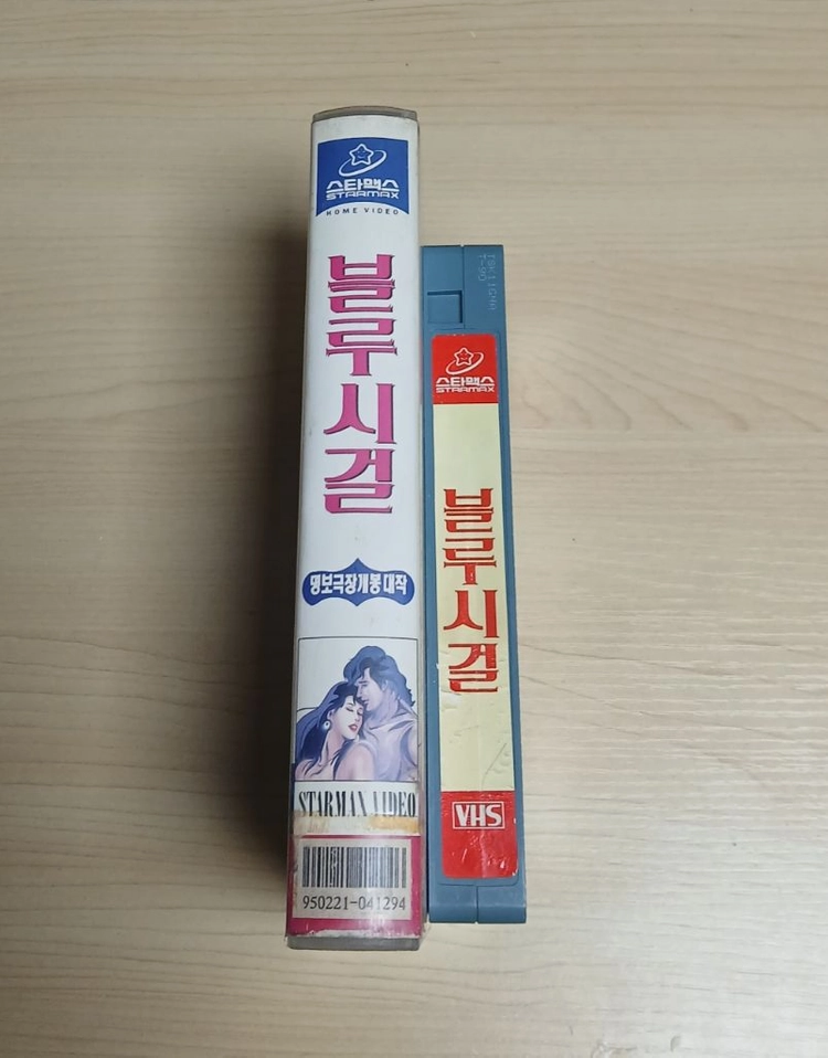 한국 최초 어덜드 액션 만화 애니메이션 최민수 김혜수 성우더빙 블루시걸 비디오 테이프 이미지