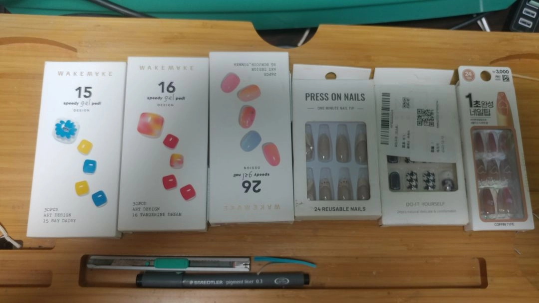 네일 아트 네일 팁 일괄 이미지