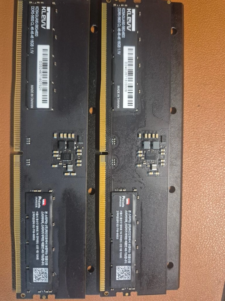 ddr5 klevv 5600mhz cl46 16gx2=32g 파인인포정품 이미지