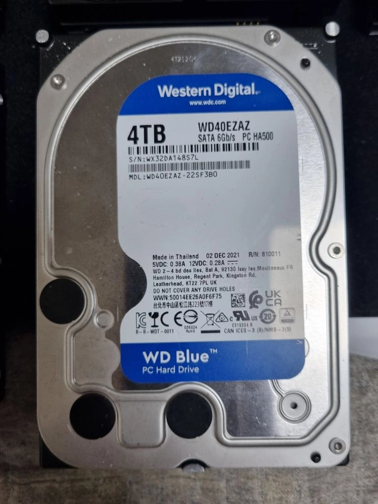 WD Blue 4TB 3.5인치 내장 하드디스크 (WD40EZAZ) 총 5개 판매합니다 (개별 가능) 이미지