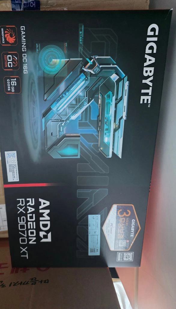 기가바이트 게이밍 oc rx9070xt 이미지