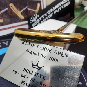(정품)스카티 카메론 1999 RENO-TAHOE OPEN WINNER 24K 골드 도금 불스아이(Bullseye) 이미지