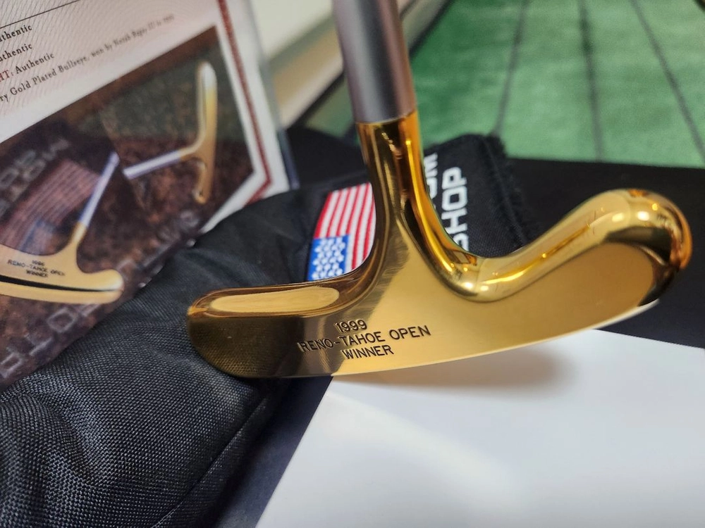 (정품)스카티 카메론 1999 RENO-TAHOE OPEN WINNER 24K 골드 도금 불스아이(Bullseye) 이미지