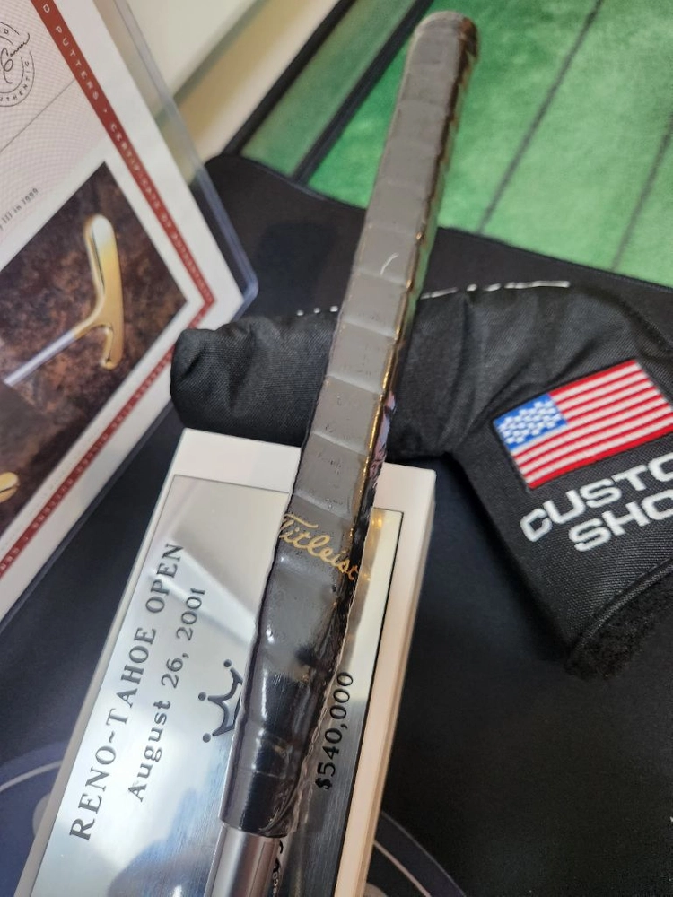 (정품)스카티 카메론 1999 RENO-TAHOE OPEN WINNER 24K 골드 도금 불스아이(Bullseye) 이미지
