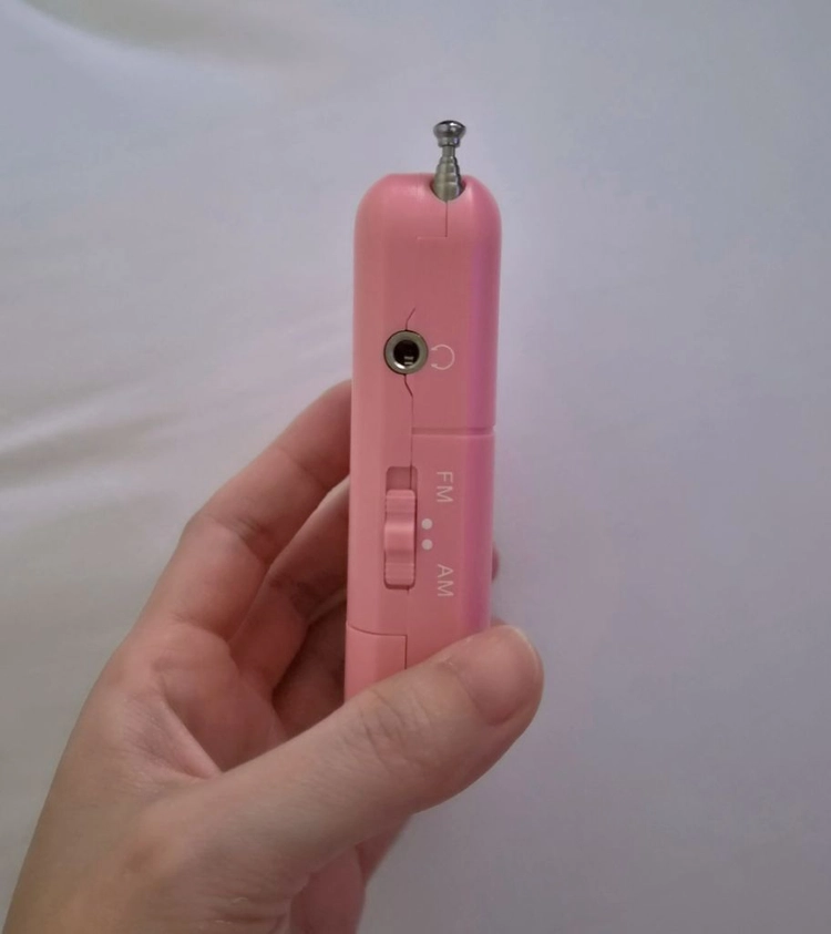 핑크 미니 라디오 새상품 이미지