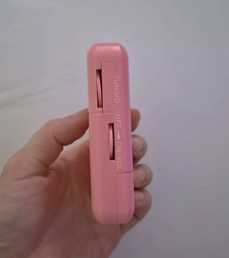 핑크 미니 라디오 새상품 이미지