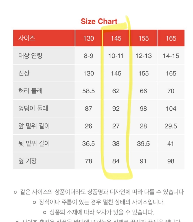 아이스비스킷 청바지 흑청 145 이미지