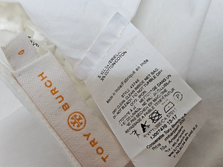 토리버치 레이스블록 블라우스 0사이즈 tory burch 이미지