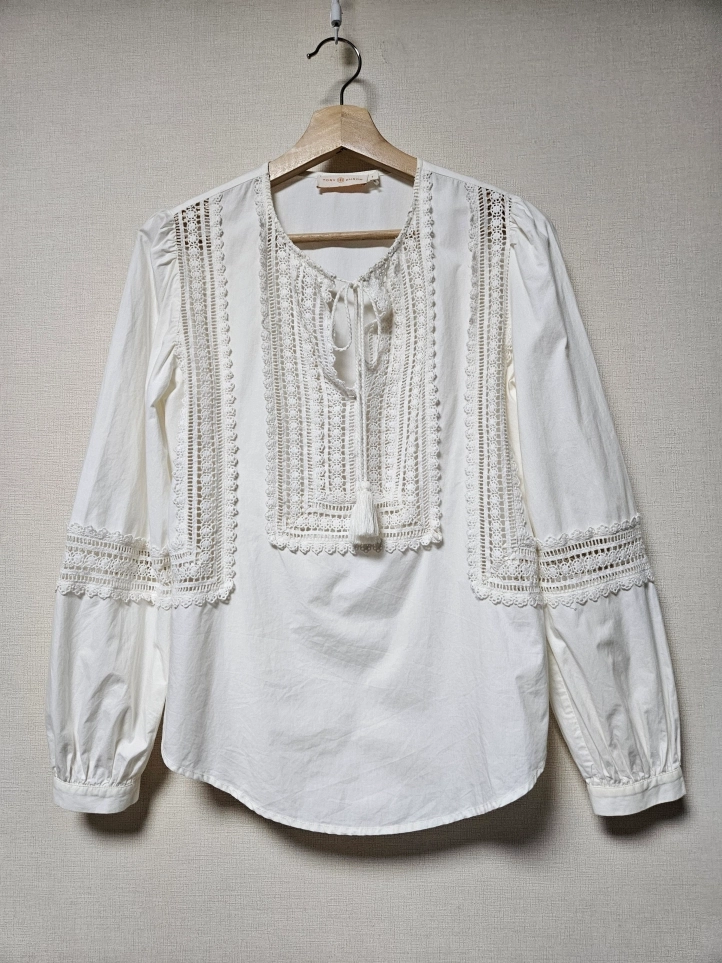 토리버치 레이스블록 블라우스 0사이즈 tory burch 이미지