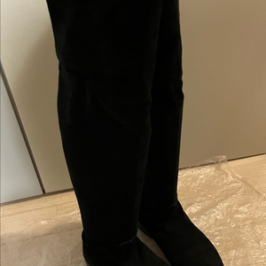 안나 바이구에라 스웨이드 싸이하이부츠 블랙(39) 이미지