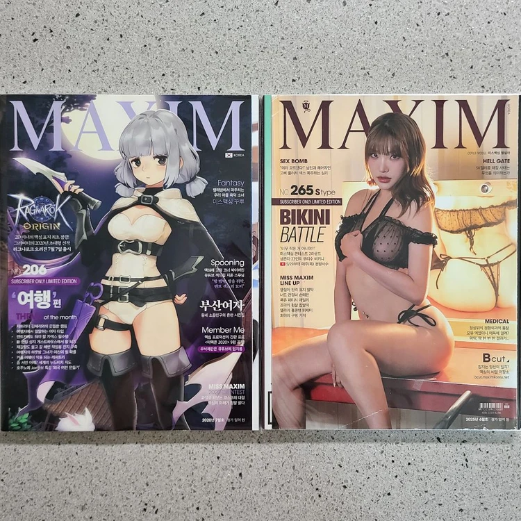 맥심 MAXIM 잡지 S타입 이미지