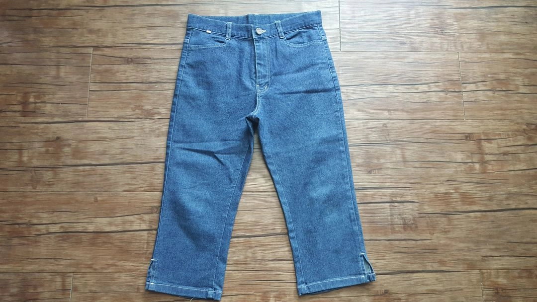 사이즈25 26 7부 청바지 블루진 이미지