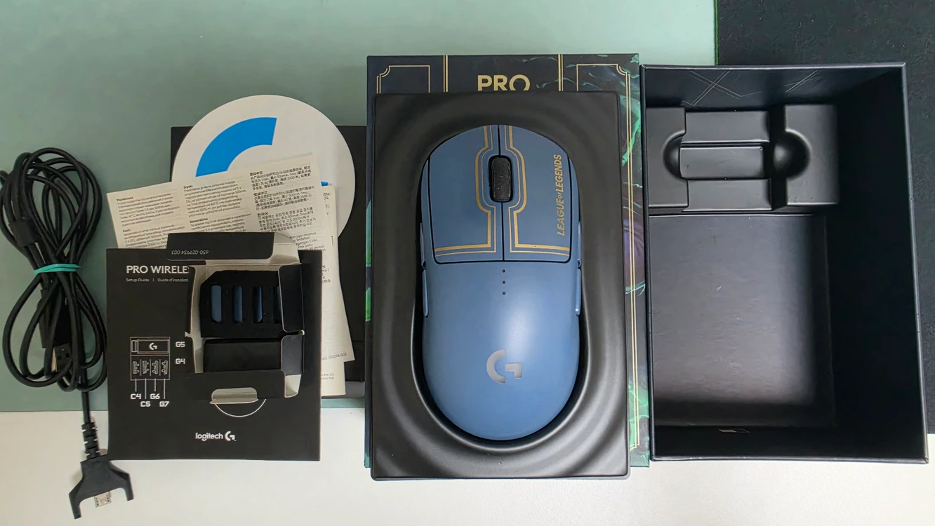 로지텍 G PRO(G PRO WIRELESS 롤 에디션) 지무선 리그 오브 레전드 에디션 풀박스 팝니다 - 안심되는 중고거래