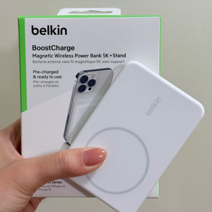 벨킨 맥세이프 보조배터리 5000mAh, 화이트 이미지