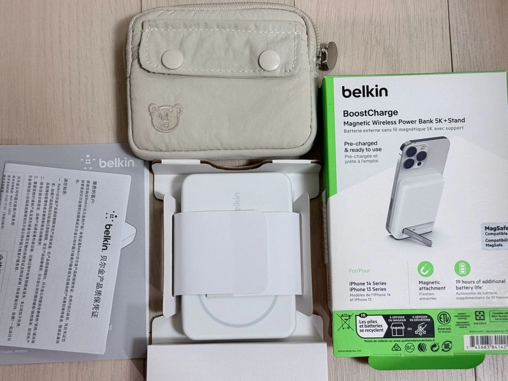 벨킨 맥세이프 보조배터리 5000mAh, 화이트 이미지