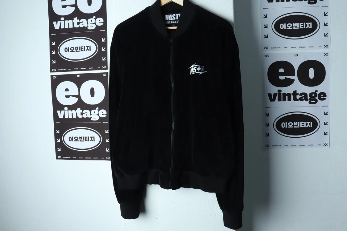 (L-XL) 네스티킥 집업 바람막이 점퍼자켓 Y2K 이미지
