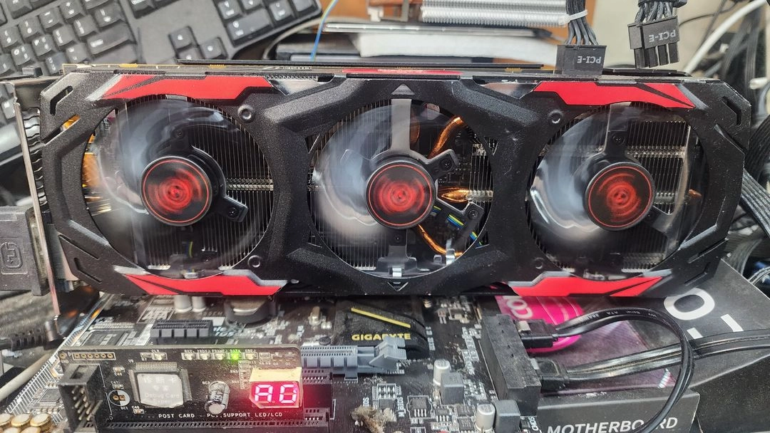 컬러파워 RX480 Devil 8G 그래픽카드 판매합니다 이미지