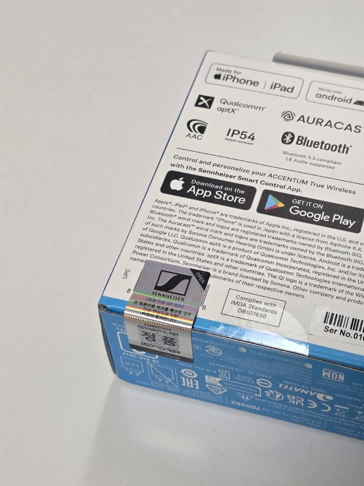 젠하이저 ACCENTUM True Wireless 블랙 미개봉 이미지