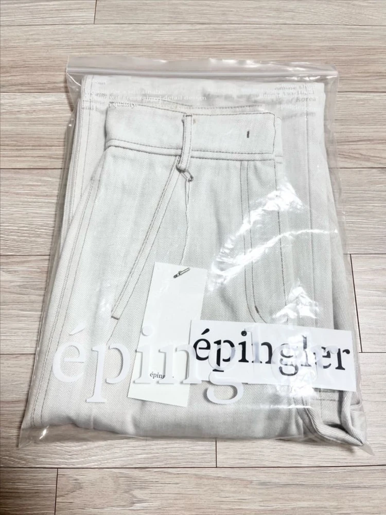 [새상품/S] 에핑글러 쿠로키 데님 팬츠 에크루 이미지