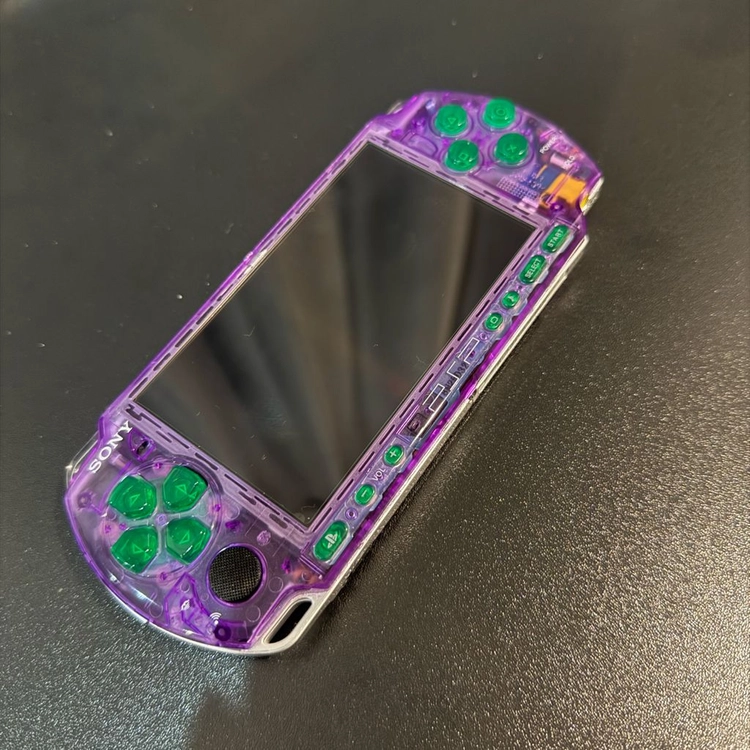 PSP3000 C타입 IPS 128G 클리어 퍼플 그린 이미지