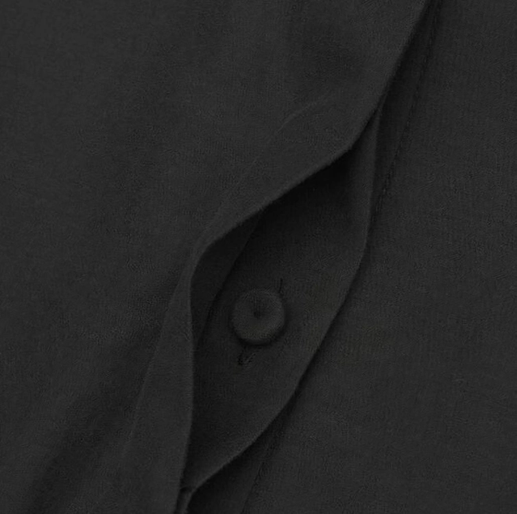 (새상품) JIYO Dew Blouse 지요 듀 블라우스 블랙 M 이미지