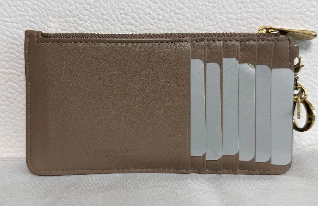 디올 레이디 까나쥬 지퍼 카드지갑 스몰 토프 이미지