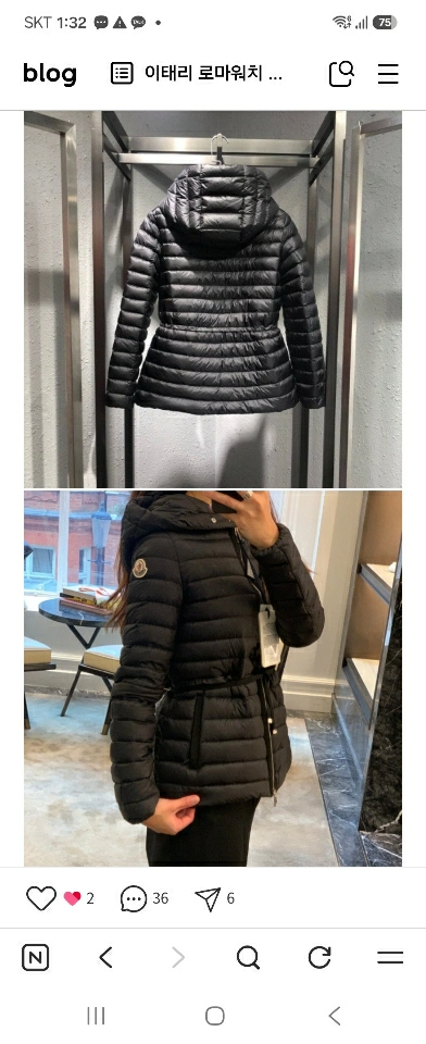 몽클레어 라이에 3size 새상품판매 이미지