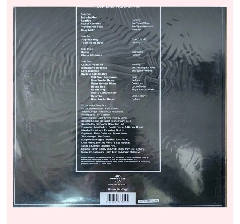 Uriah Heep 유라이어힙 - Live 73 2LP 이미지