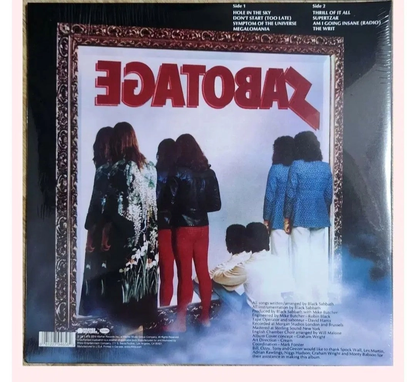 블랙싸바스 Black Sabbath - Sabotage --LP 이미지