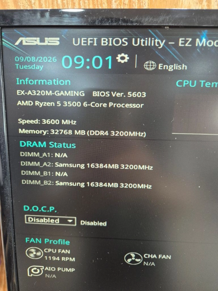라이젠5 3500 + a320m gaming보드 이미지