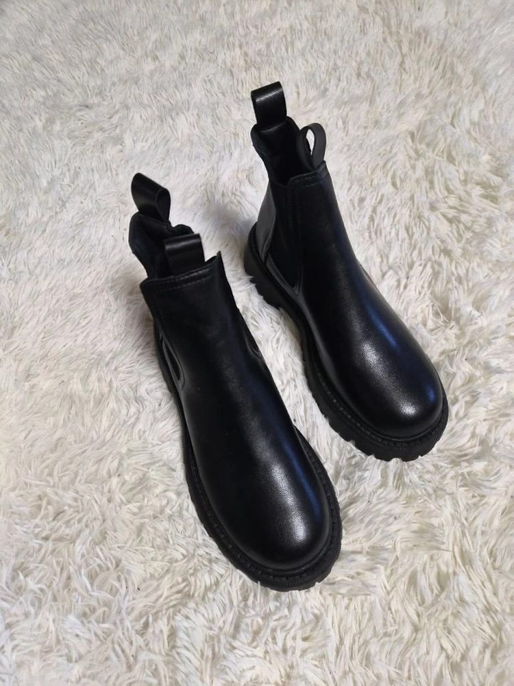미착용 245) 깔끔한 블랙 첼시 부츠 이미지