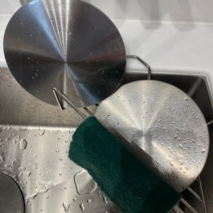 스텐304 싱크대 배수구 덮개 18.5cm 2개 이미지