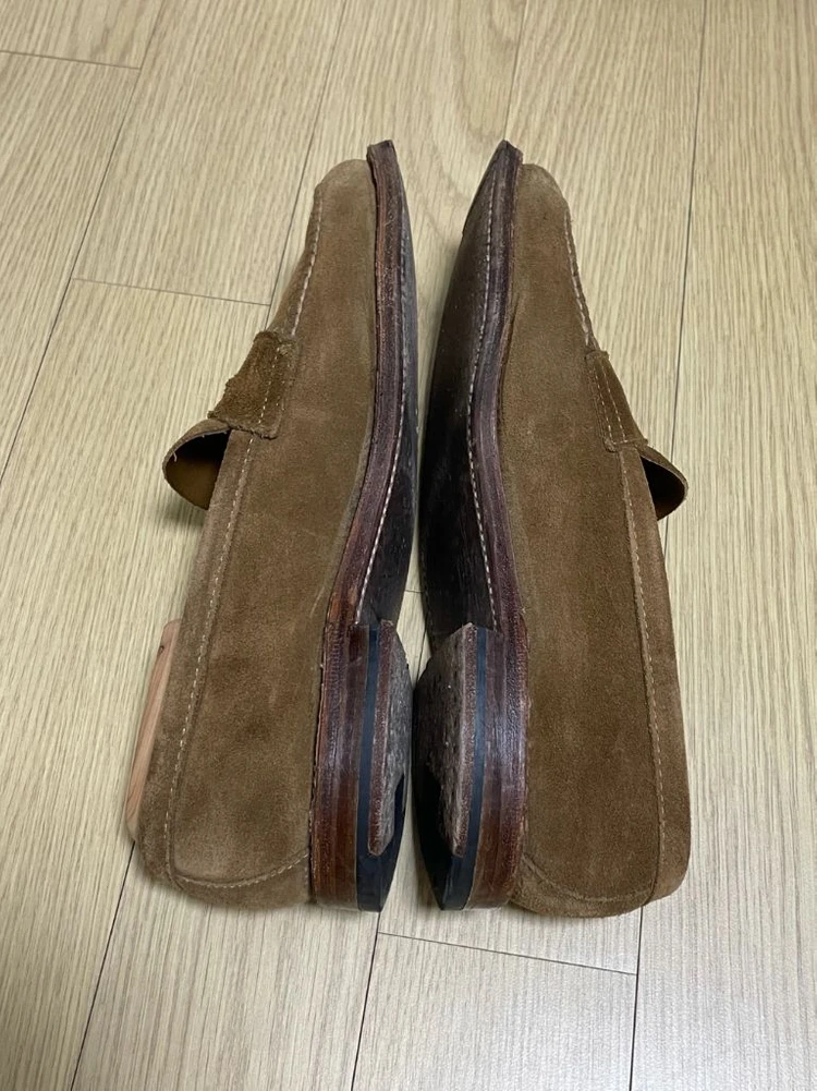 [9D] Alden 알든 6243F 언라인드 스웨이드 로퍼 이미지