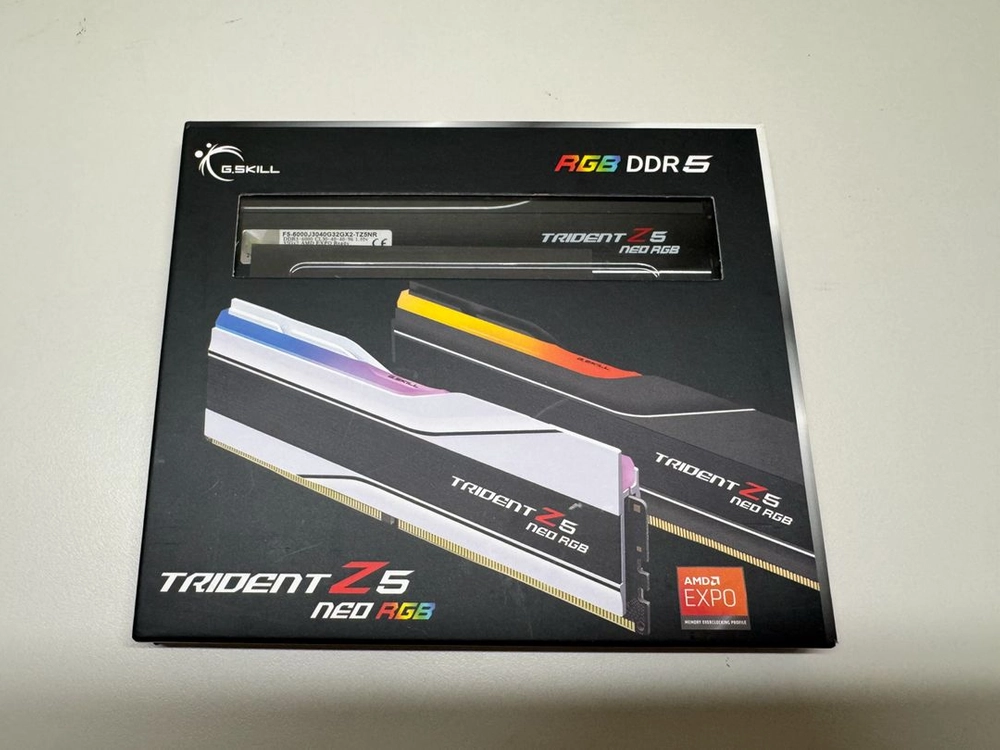 지스킬 DDR5-6000 64GB(32Gx2) CL30 메모리 (블랙) 이미지