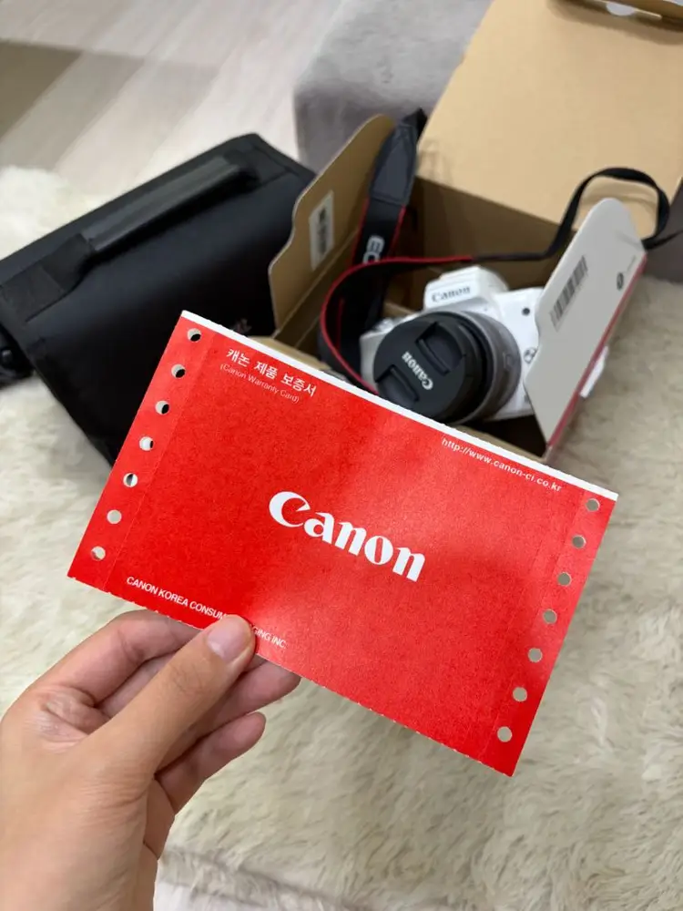 캐논 Eos M50 카메라 새상품 (렌즈, 구성품 전부 포함) 이미지