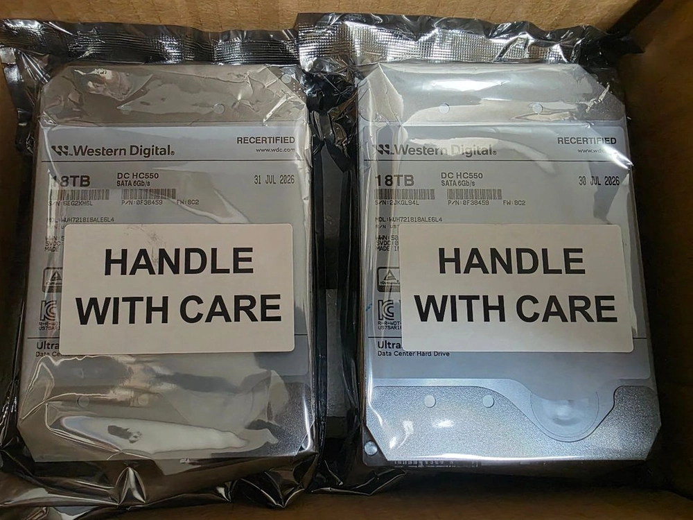 미개봉 WD DC HC550 18TB 데이터센터 나스 SATA HDD 하드 - 안심되는 중고거래