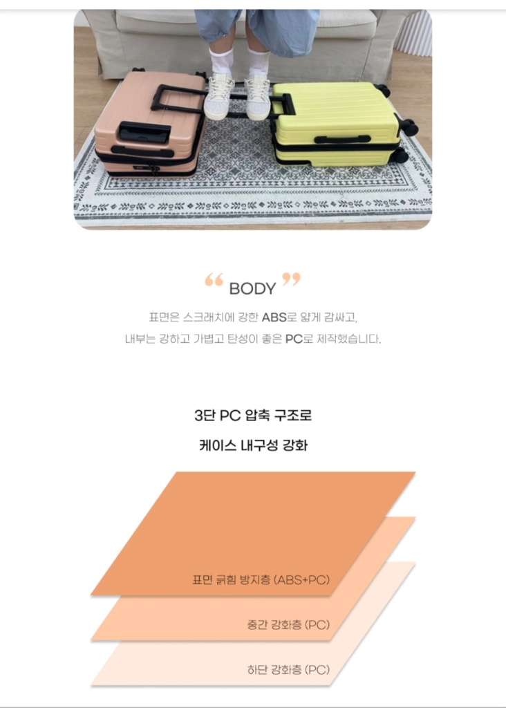 튼튼한 기내용 20인치 케리어 (새상품) 이미지