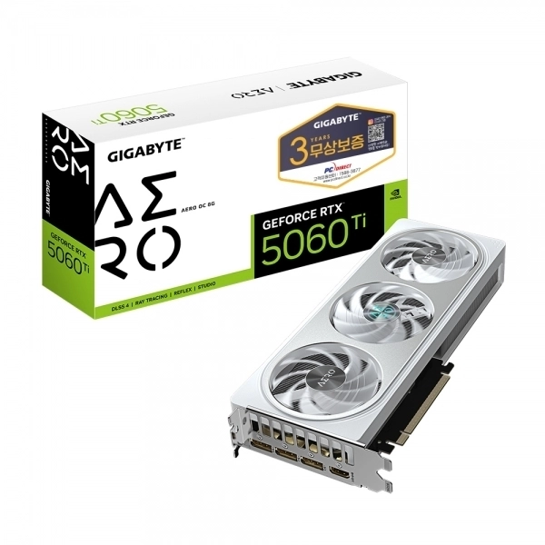 기가바이트 이엠텍 5060TI 8GB 화이트 미개봉 이미지