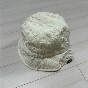 버킷햇 아이보리 셔링 벙거지 모자 이미지