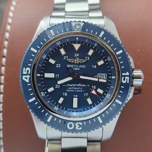 브라이틀링 슈퍼오션 스페셜 44mm 오토매틱 블루 이미지