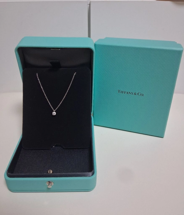 티파니 0.22ct(2.2부) 플래티늄 다이아 목걸이 이미지