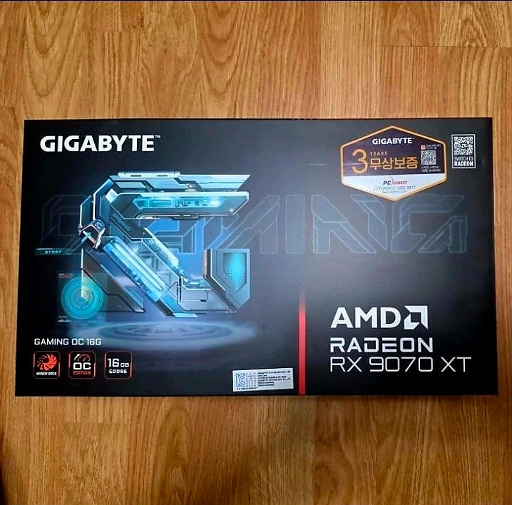 미사용 미개봉 기가바이트 RX 9070 XT GAMING OC 16GB - 안심되는 중고거래