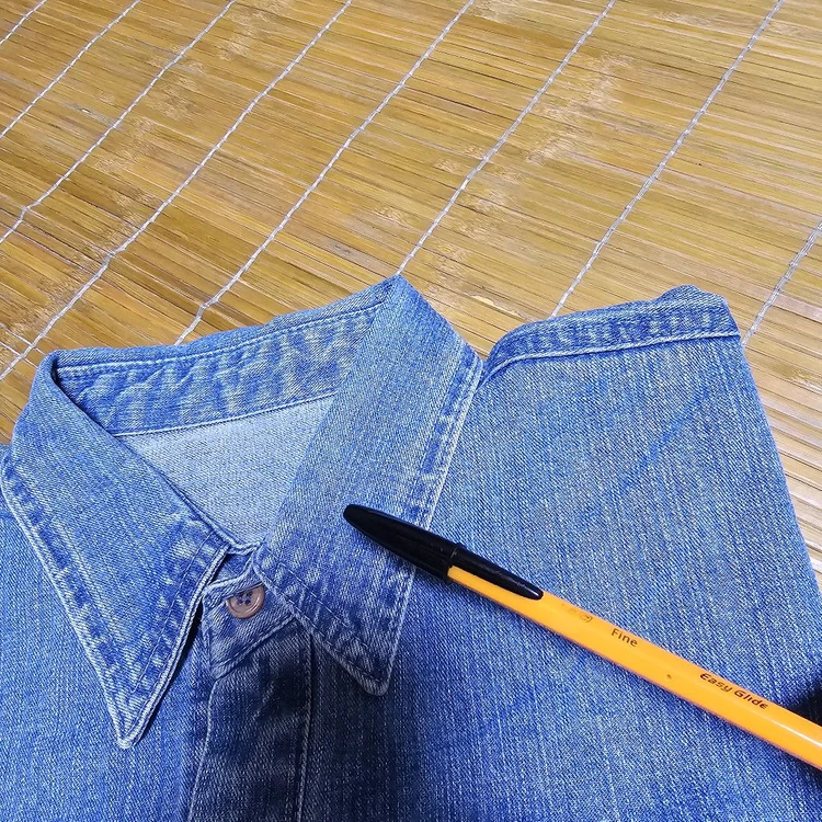 빈티지 언노운 데님롱셔츠 100사이즈 이미지