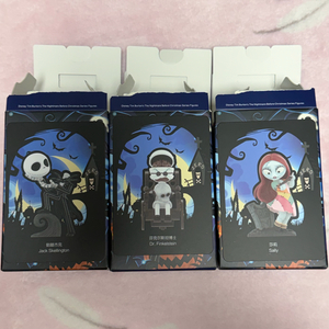 팝마트 디즈니 팀버튼의 크리스마스 악몽 시리즈 피규어 잭 스켈링턴 샐리 닥터 핀켈슈타인 일괄 이미지
