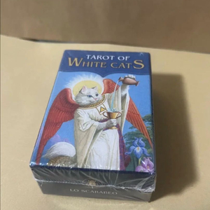 미니 화이트 캣츠 타로카드 white cats tarot card 이미지
