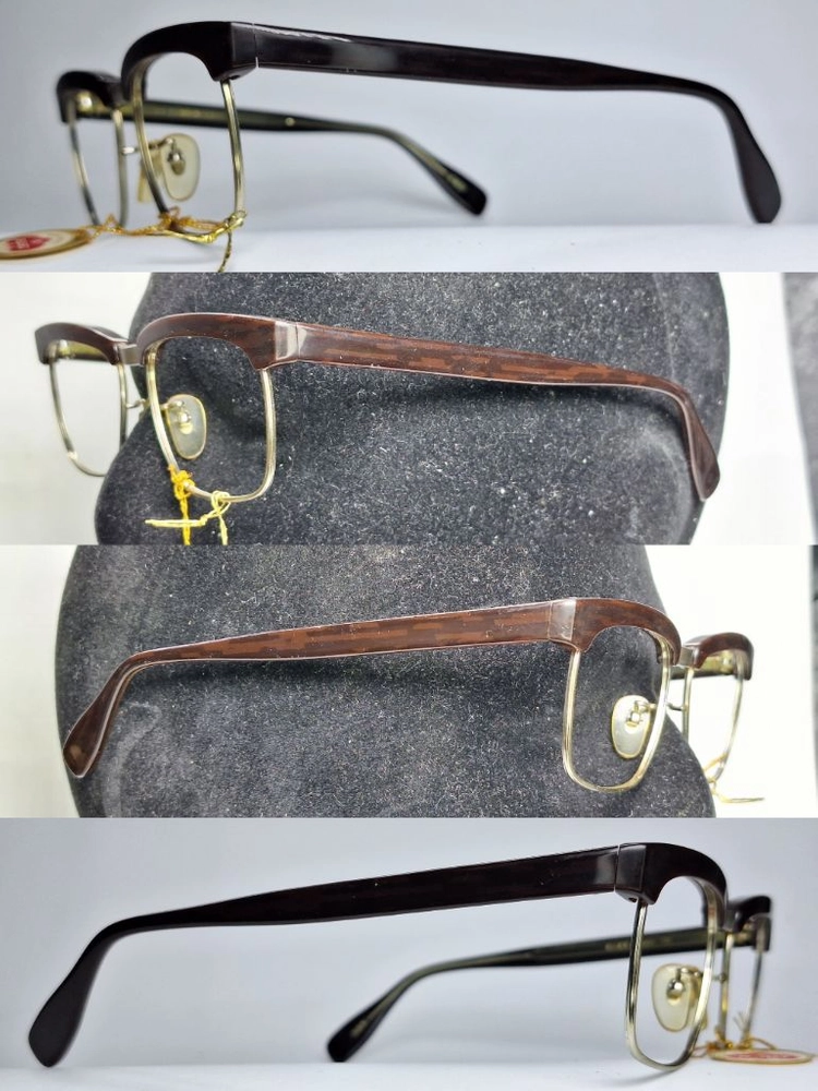 광휘 MASUNAGA KOKI GENTRY 28 안경테 54mm 콤비 하금테 일본 빈티지 데드스톡 하이엔드 레트로 이미지