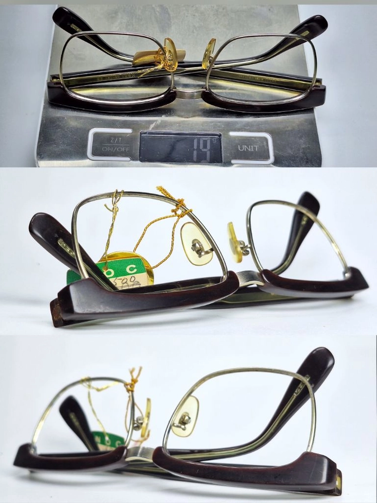 광휘 MASUNAGA KOKI GENTRY 28 안경테 54mm 콤비 하금테 일본 빈티지 데드스톡 하이엔드 레트로 이미지