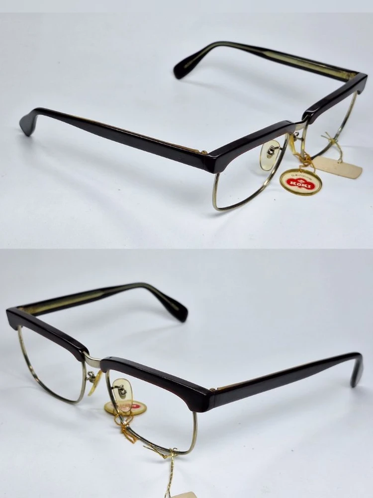 광휘 MASUNAGA KOKI GENTRY 28 안경테 54mm 콤비 하금테 일본 빈티지 데드스톡 하이엔드 레트로 이미지